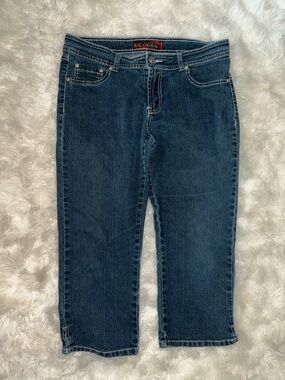 Cougar Dark Indigo Cropped Straight Jeans